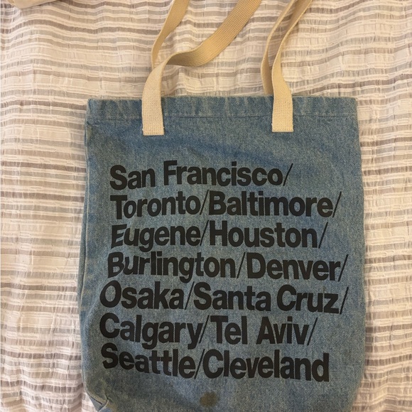 American Apparel City Tote Bag in Denim - Picture 1 of 3